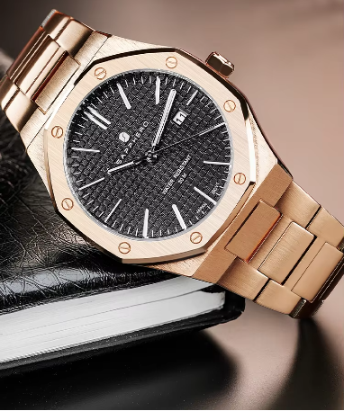 Rose gold For Men - Business Fashion watches for men - Waterproof watch