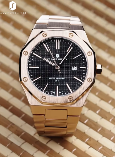 Rose gold For Men - Business Fashion watches for men - Waterproof watch